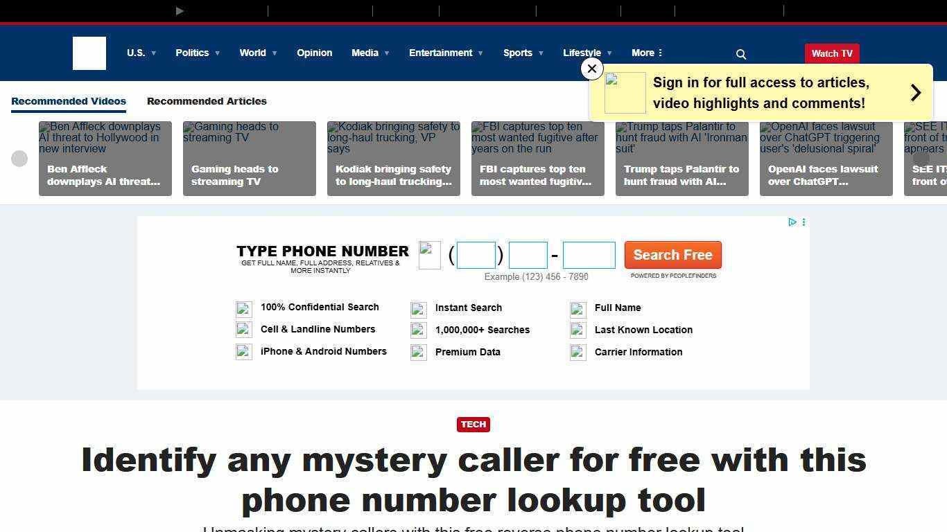 Identify any mystery caller for free with this phone number lookup tool | Fox News